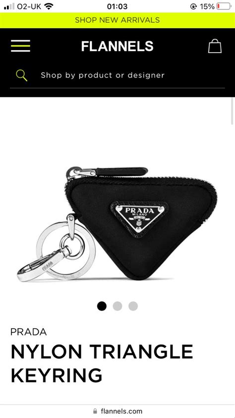 fake prada keyrings|prada wallet with key ring.